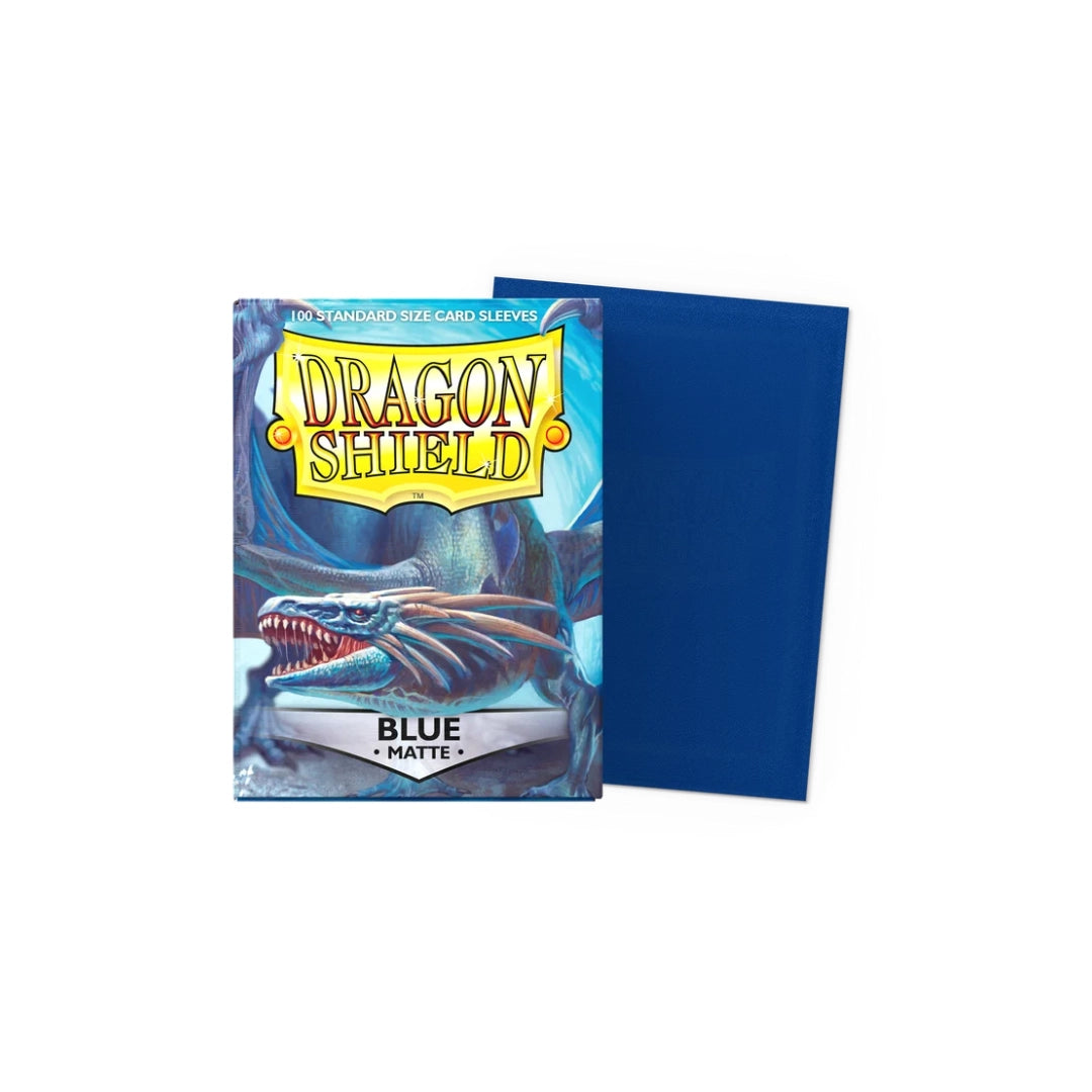 100 sleeves taille standard - Blue matte - Dragon Shield