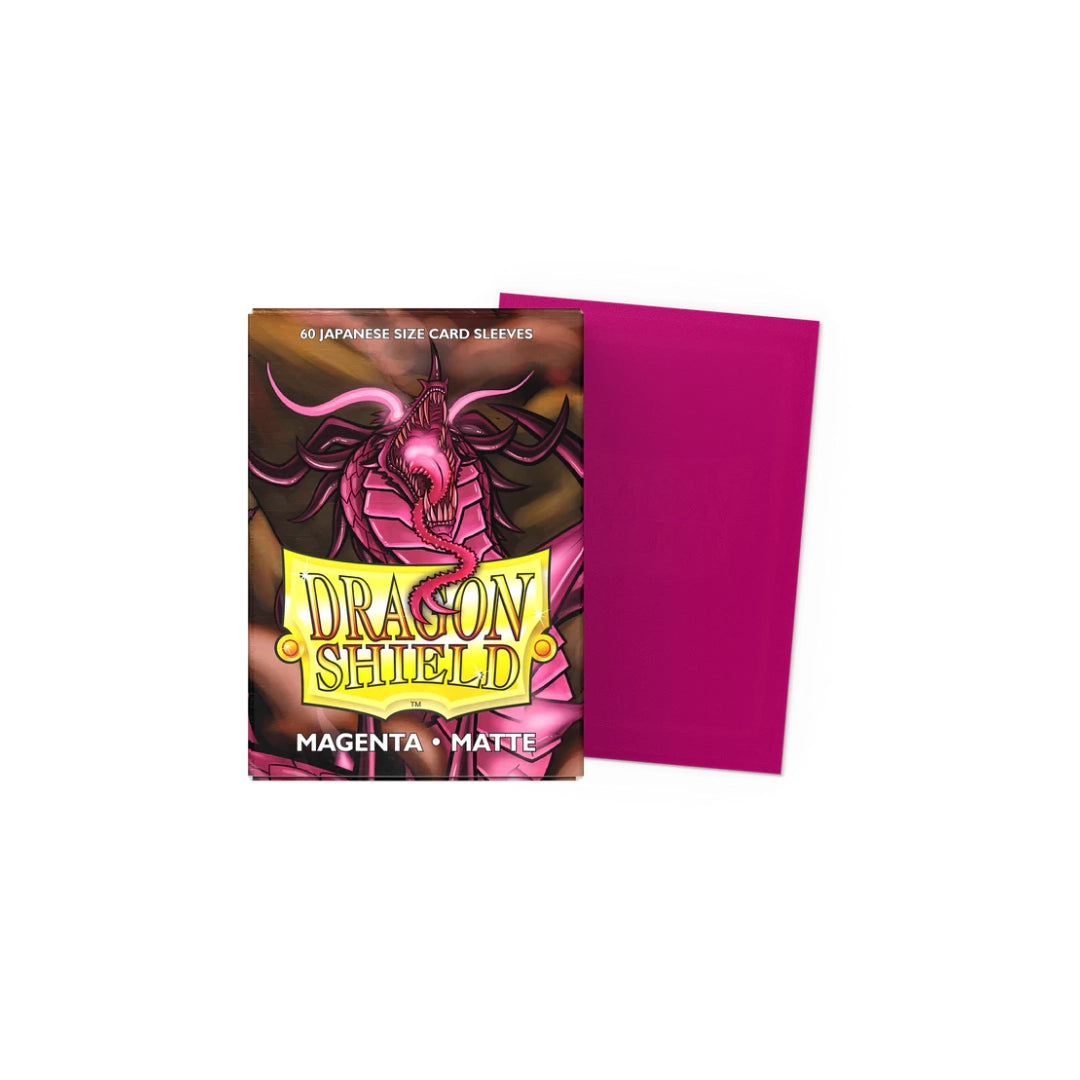 60 sleeves format japonais - Matte Magenta - Dragon Shield
