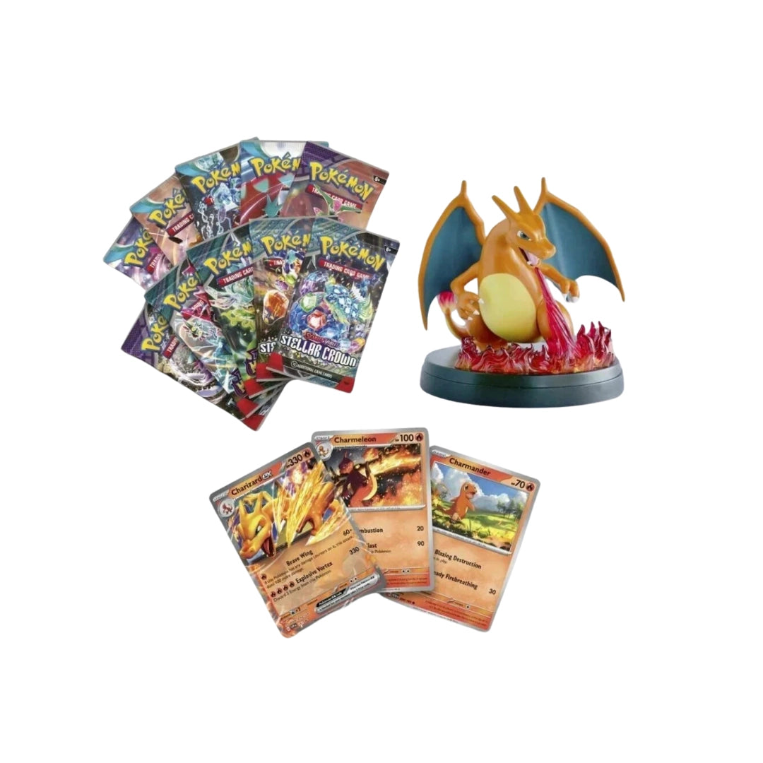 Coffret Pokémon - Super Premium Dracaufeu-ex - Figurine incluse (VF)