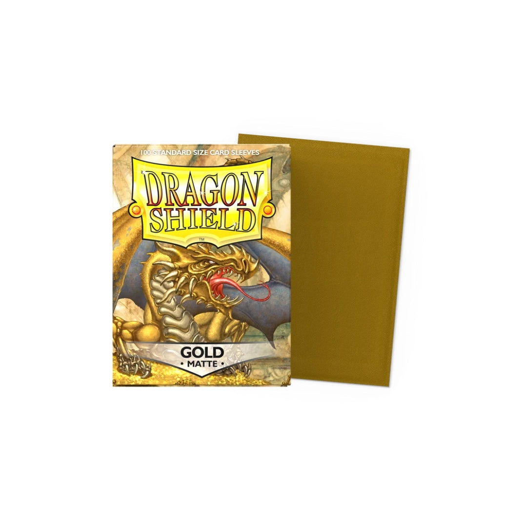 100 sleeves taille standard - Gold matte  - Dragon Shield