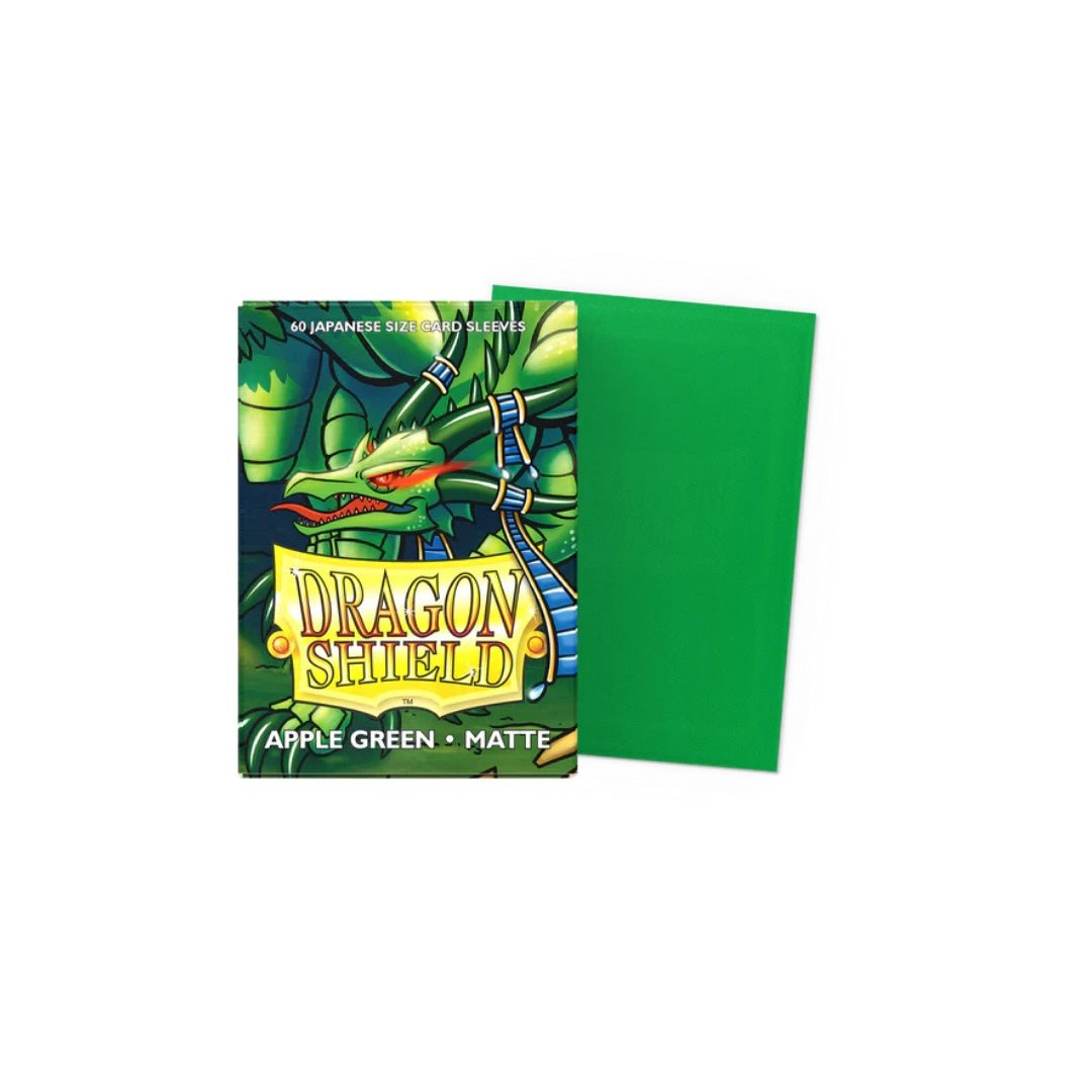60 sleeves format japonais - Matte Apple Green - Dragon Shield