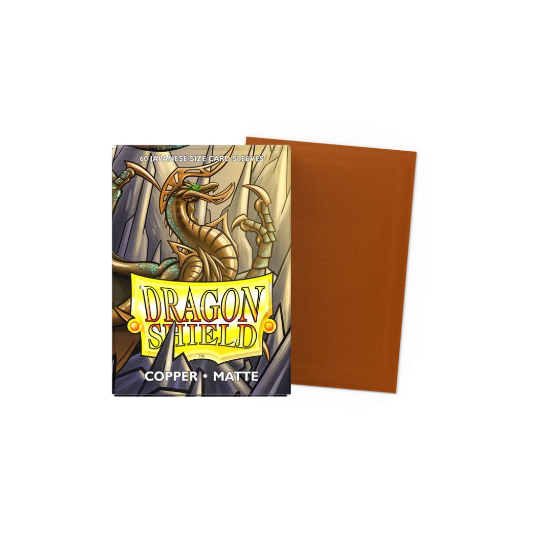 60 sleeves format japonais - Matte Copper - Dragon Shield