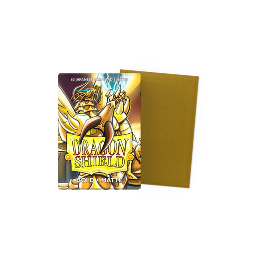 60 sleeves format japonais - Matte Gold - Dragon Shield