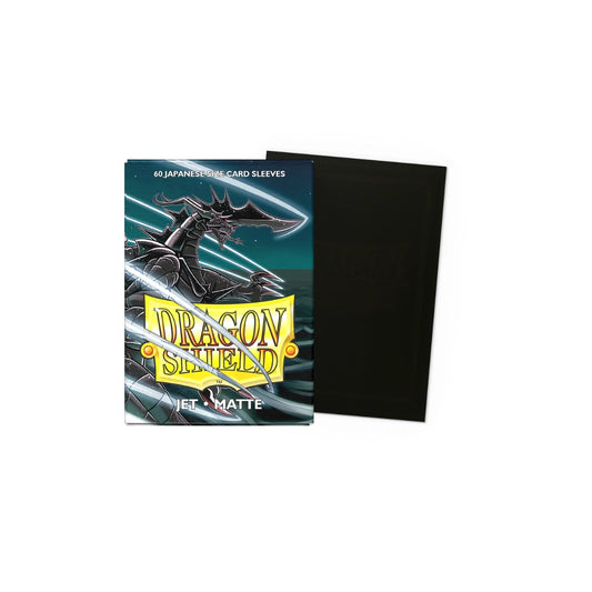 60 sleeves format japonais - Matte Jet - Dragon Shield