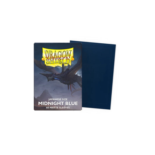 60 sleeves format japonais - Matte Midnight Blue - Dragon Shield