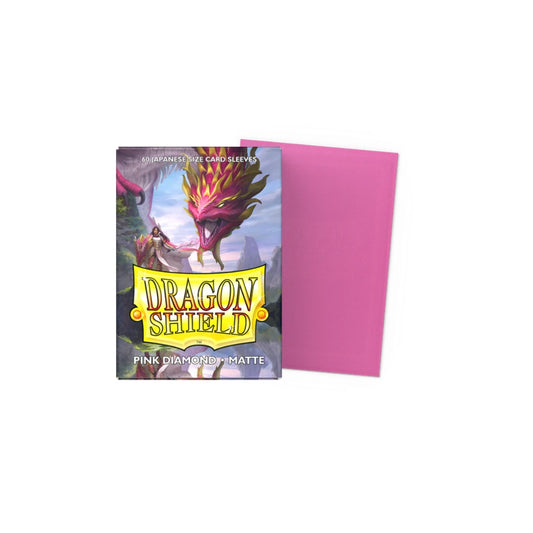 60 sleeves format japonais - Matte Pink Diamond - Dragon Shield