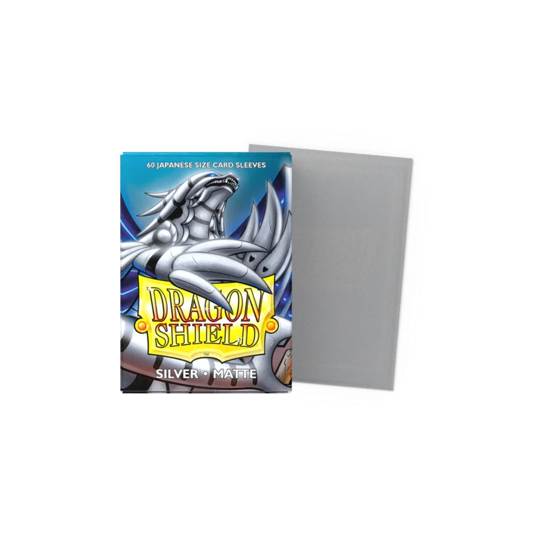 60 sleeves format japonais - Matte Silver - Dragon Shield