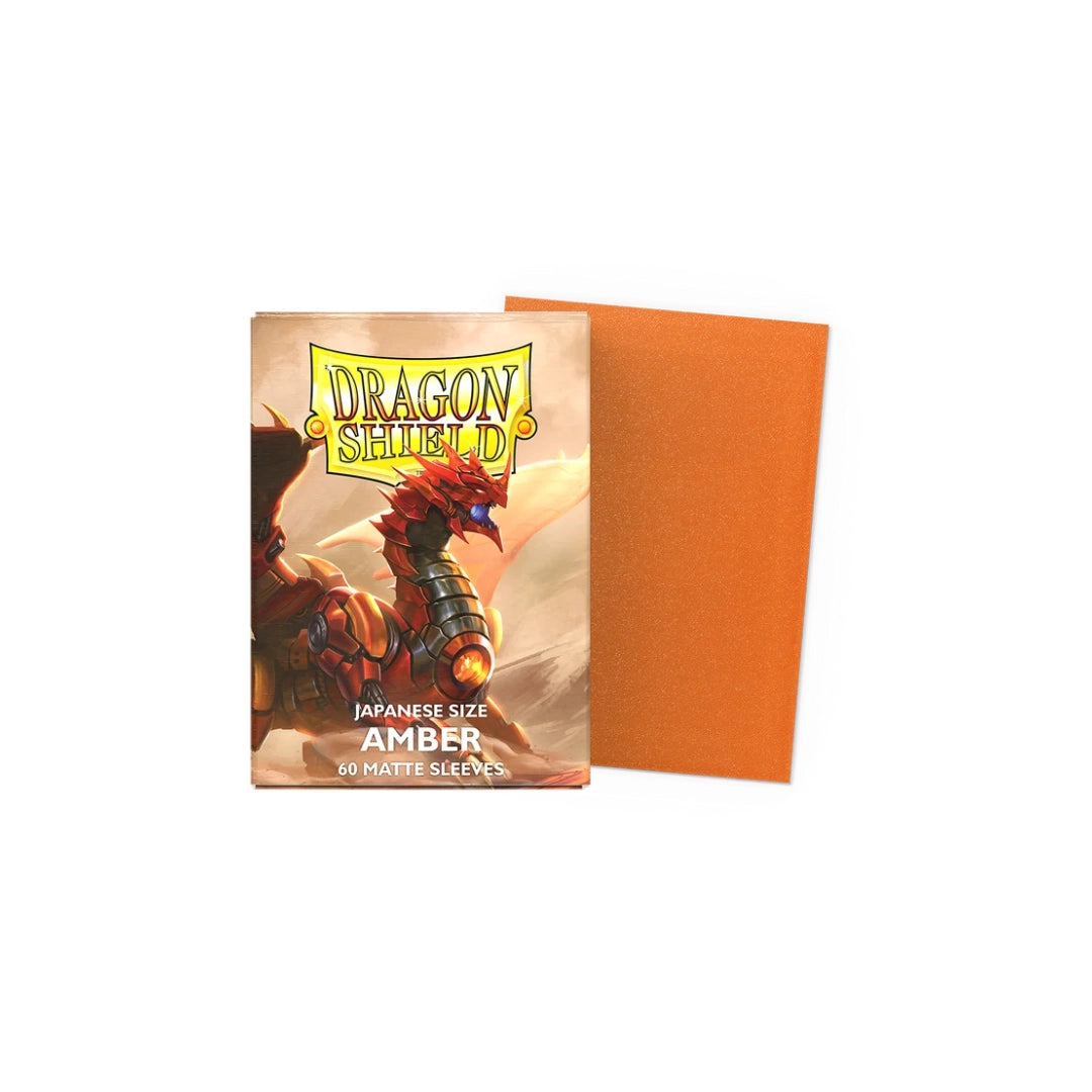 60 sleeves format japonais - Matte Amber - Dragon Shield