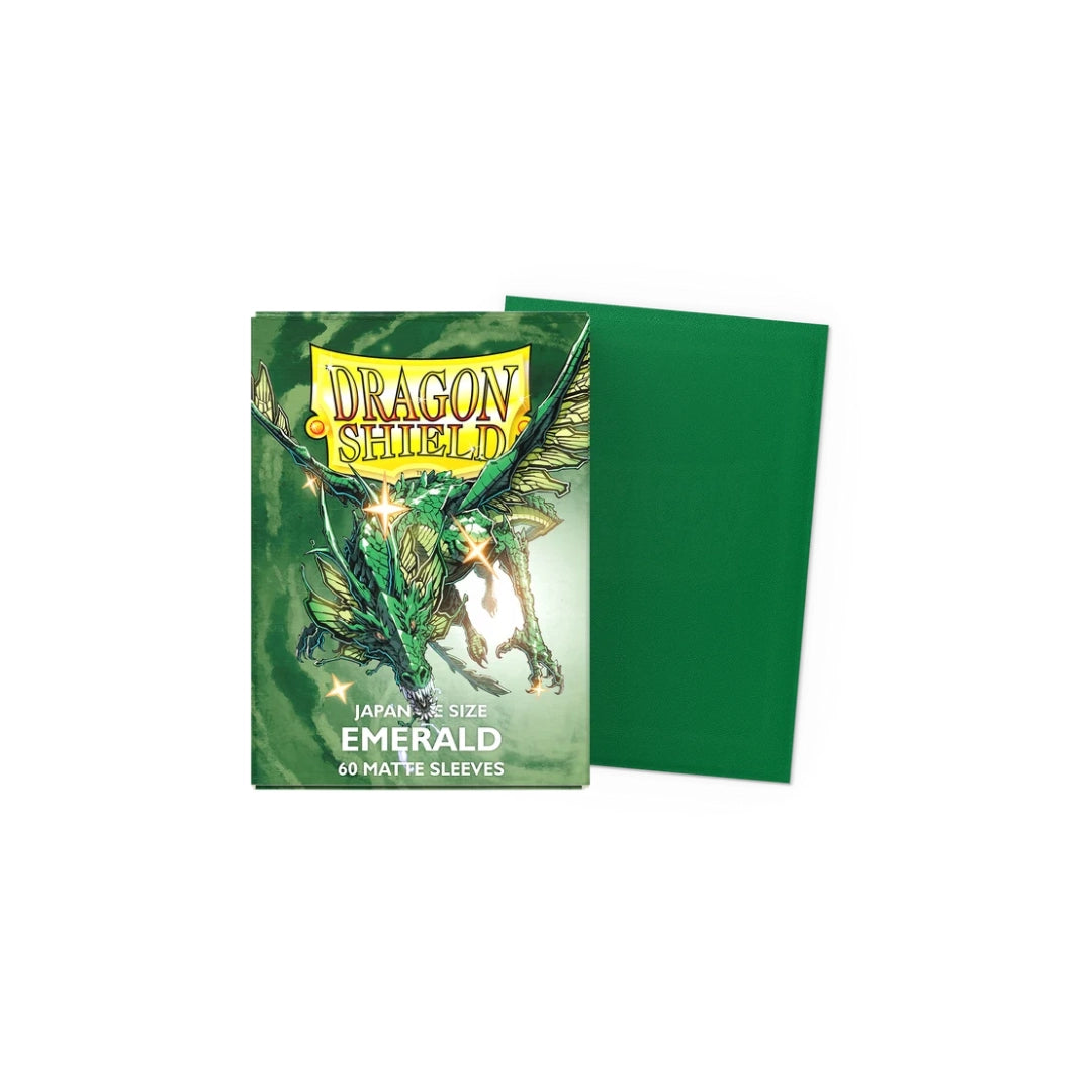 60 sleeves format japonais - Matte Emerald - Dragon Shield