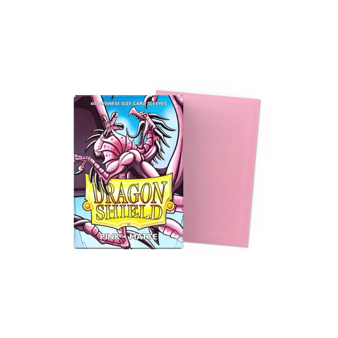 60 sleeves format japonais - Matte Pink - Dragon Shield