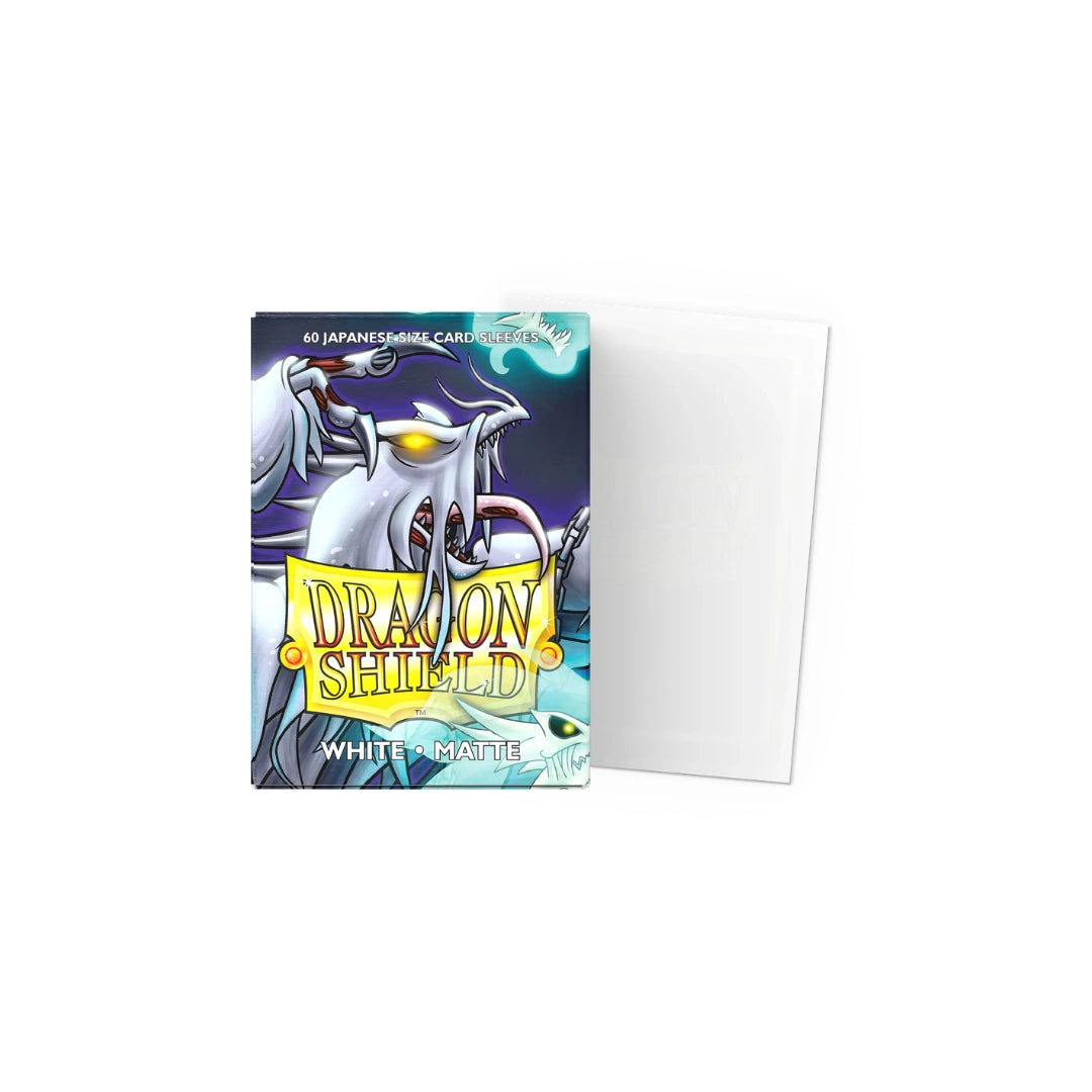 60 sleeves format japonais - Matte White - Dragon Shield