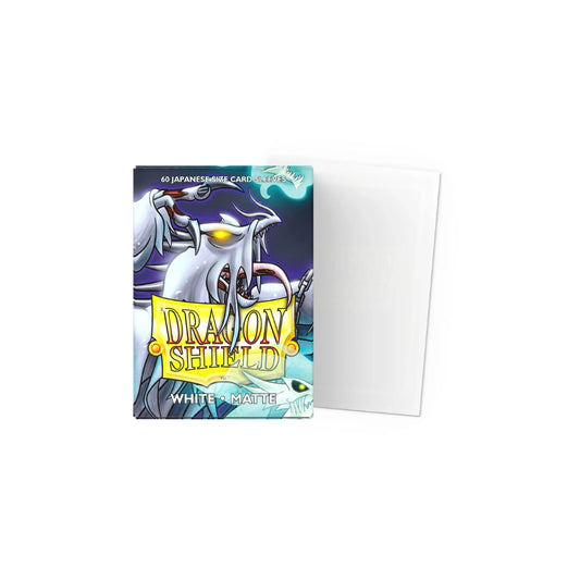 60 sleeves format japonais - Matte White - Dragon Shield