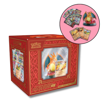 Coffret Pokémon - Super Premium Dracaufeu-ex - Figurine incluse (VF)